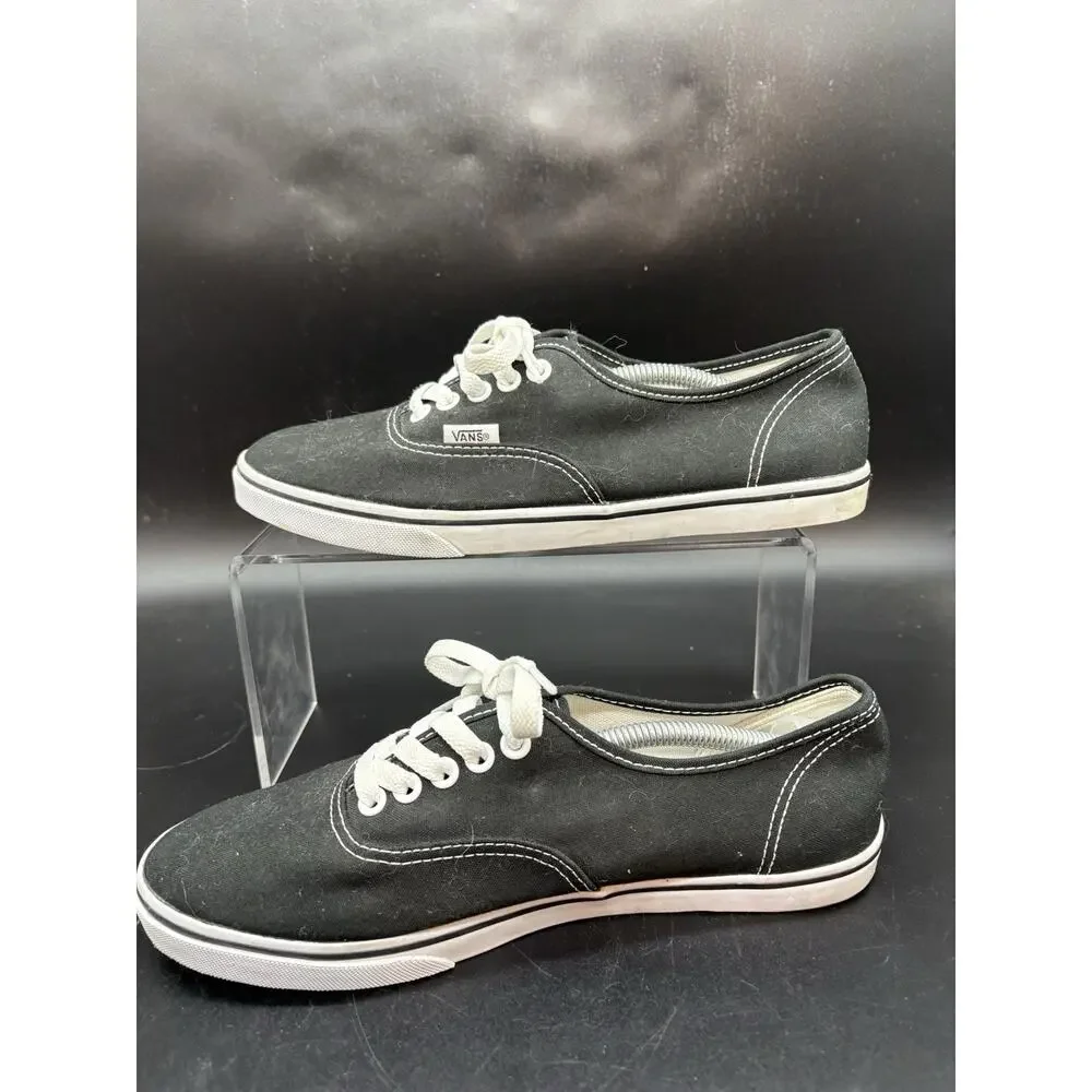 Vans Black Casual Thin Sole Shoes Sneakers Size M 7 W 8.5